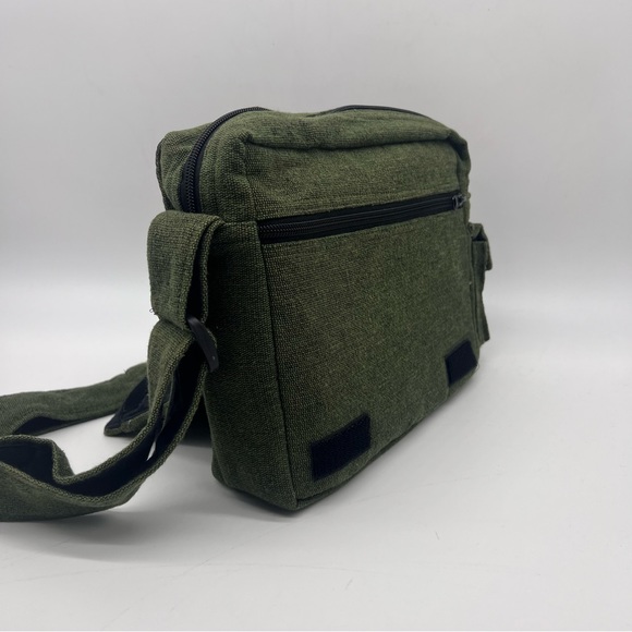 Lukla Green Messenger Bag with Sun Moon Embroidery - Picture 8 of 12